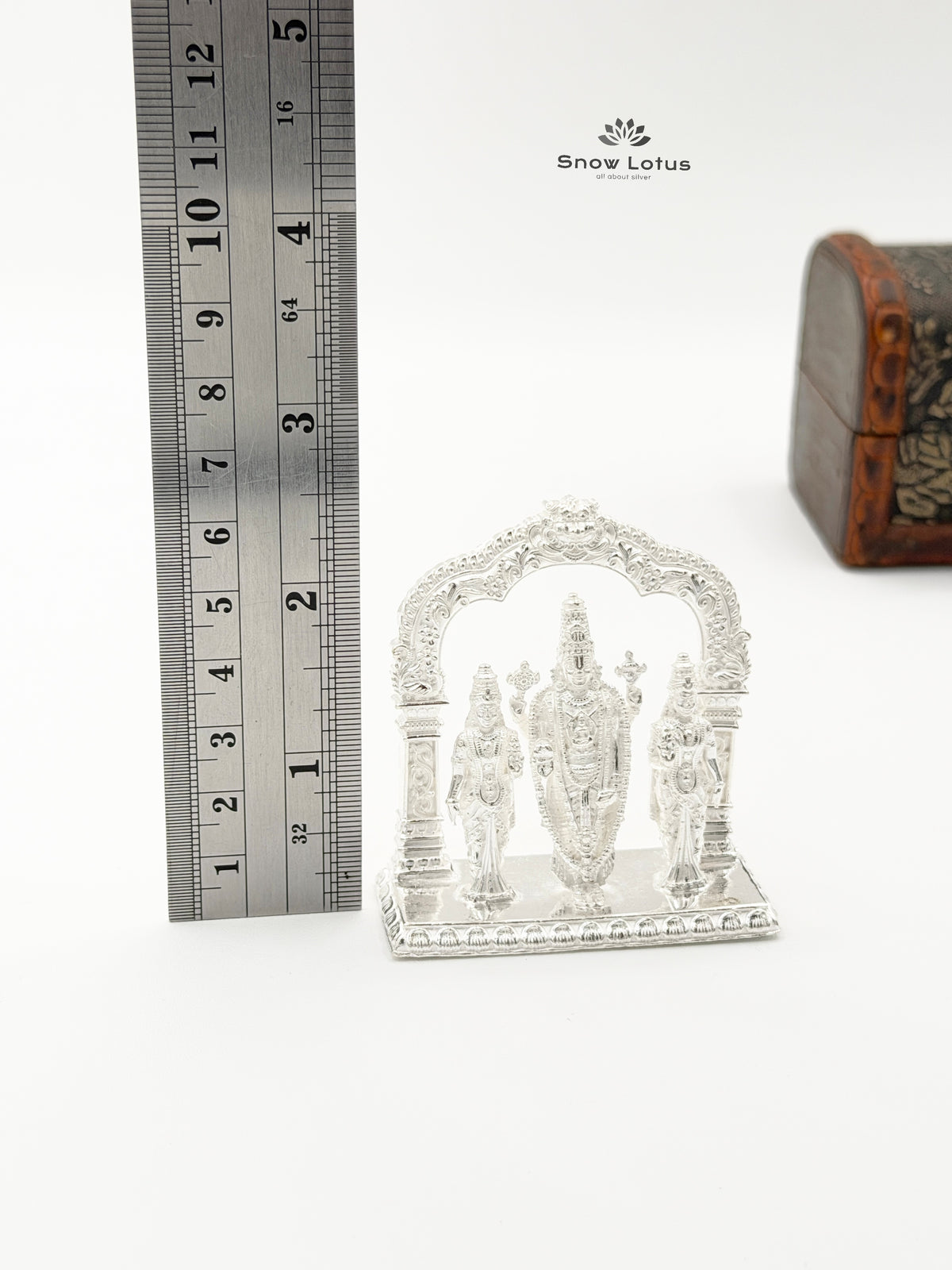 Balaji with Ammavaru Silver Solid 3D