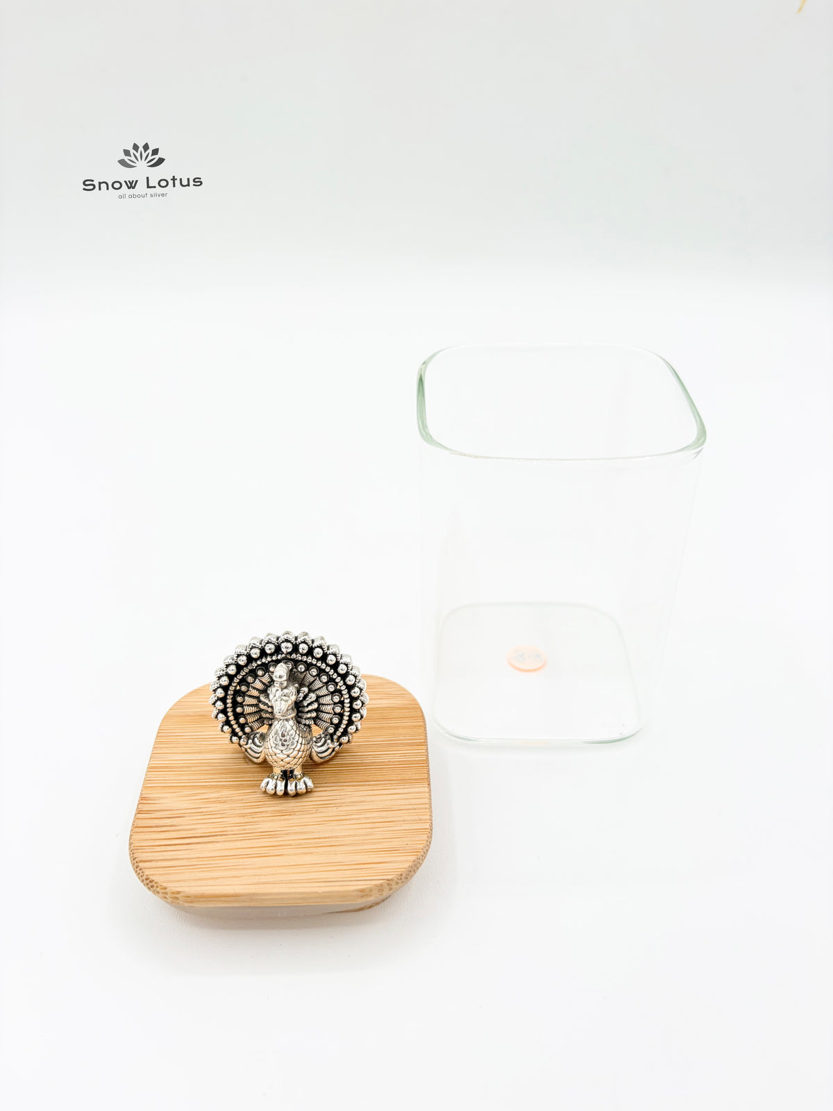 Multi purpose Glass Jars Peacock Lid 999