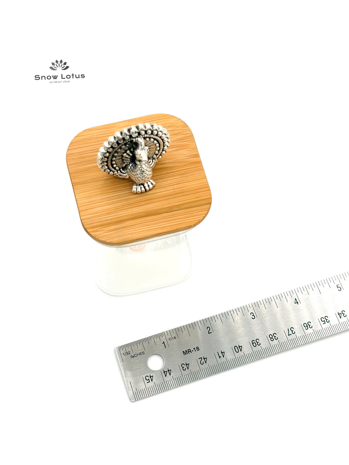 Multi purpose Glass Jars Peacock Lid 999