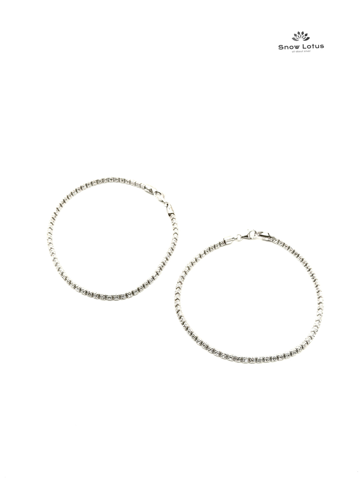 Linked Rectangular Anklet